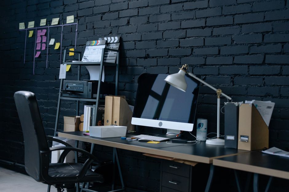 Espacio de trabajo con computadora